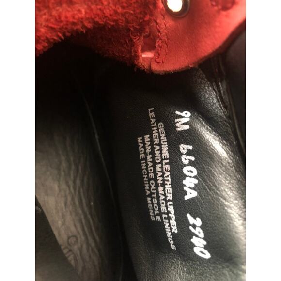 Men's Timberland Red Leather and Nubuk 6" Boots- Size 9M - Picture 6 of 11